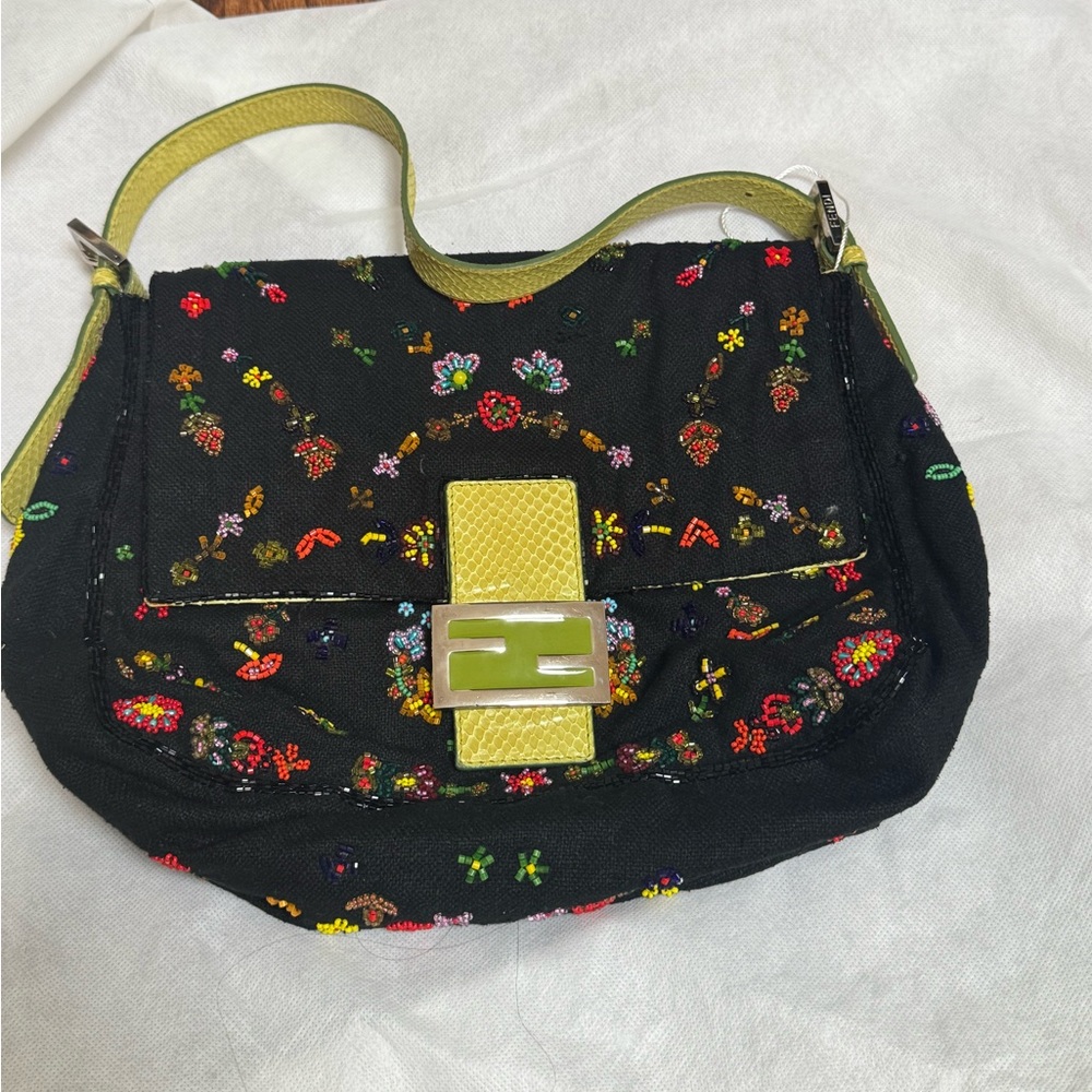 Fendi beaded mamma baguette 2000s
